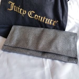 Juicy Couture Large black shimmer Clutch, NWT